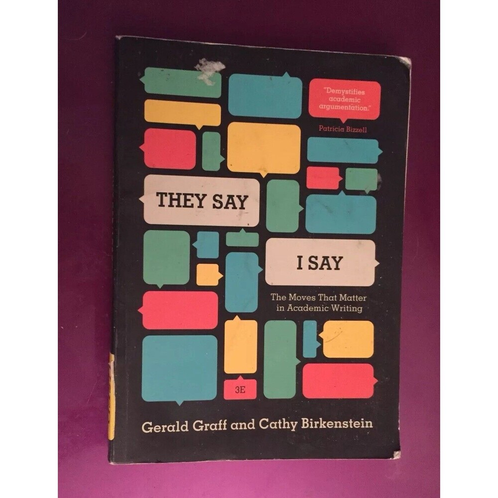 THEY SAY I SAY MLA Academic Writing 3RD ED College Textbook Book 3E English FS